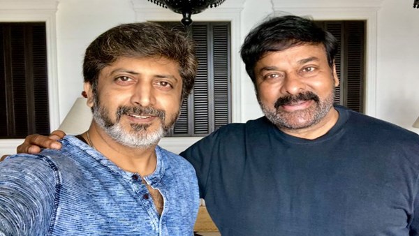 Mohan Raja with Chiranjeevi