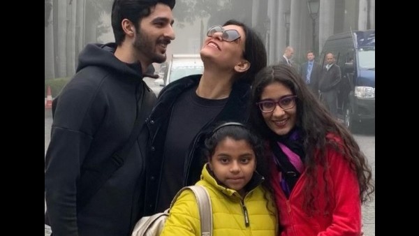 Meanwhile, Rohman Shares A Great Bond With Sushmita's Kids Meanwhile, Rohman Shares A Great Bond With Sushmita's Kids