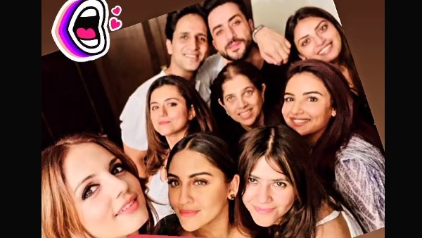 Sussanne parties with actor Sussanne parties with actor