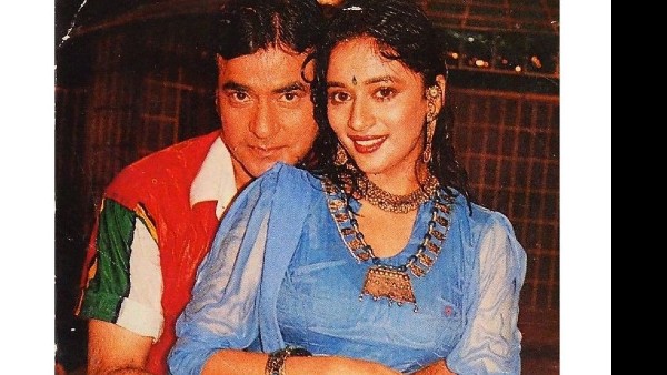 Jeetendra With Dhak-Dhak Girl Madhuri Dixit Jeetendra With Dhak-Dhak Girl Madhuri Dixit