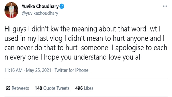 Arrest Yuvika Chaudhary Trends After She Uses Casteist Slur In Her Latest Vlog; Actress Apologises