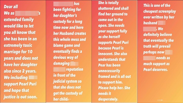 Pearl V Puri Rape And Molestation Case: Family Member Of Victim’s Mother Issues Statement; Read Here Pearl V Puri Rape And Molestation Case: Family Member Of Victim’s Mother Issues Statement; Read Here