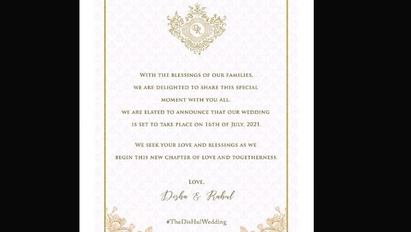 Disha & Rahul Wedding Invite
