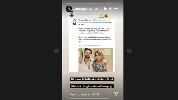 Khatron Ke Khiladi 11: Vishal Aditya Singh To Re-Enter As Wild Card; Nikki Tamboli Reacts To Her Elimination