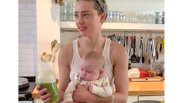 Amber Heard and baby
