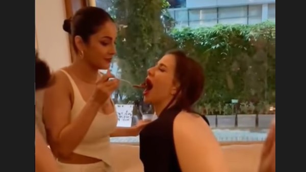 Shehnaaz Gill & Giorgia Andriani Shehnaaz Gill & Giorgia Andriani