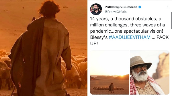 Prithviraj Sukumaran & Blessy Wrap Up Aadujeevitham; The Film To Premiere In Cannes Next Year?