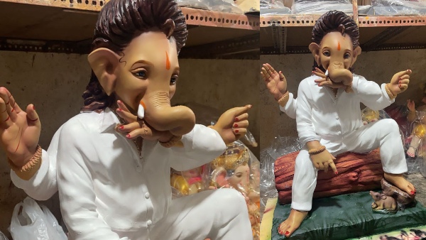 Allu Arjun Fans Welcome Pushpa Raj inspired Ganapati For Ganesh Chaturthi; See Pics