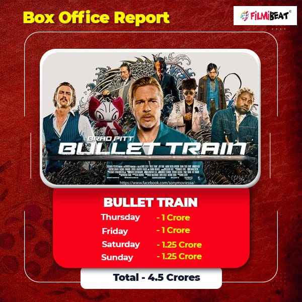 Bullet Train First Week Box Office