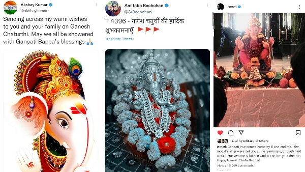 Ganesh Chaturthi 2022: Shah Rukh Khan, Amitabh Bachchan, Akshay Kumar & Others Wish Their Fans Ganesh Chaturthi 2022: Shah Rukh Khan, Amitabh Bachchan, Akshay Kumar & Others Wish Their Fans