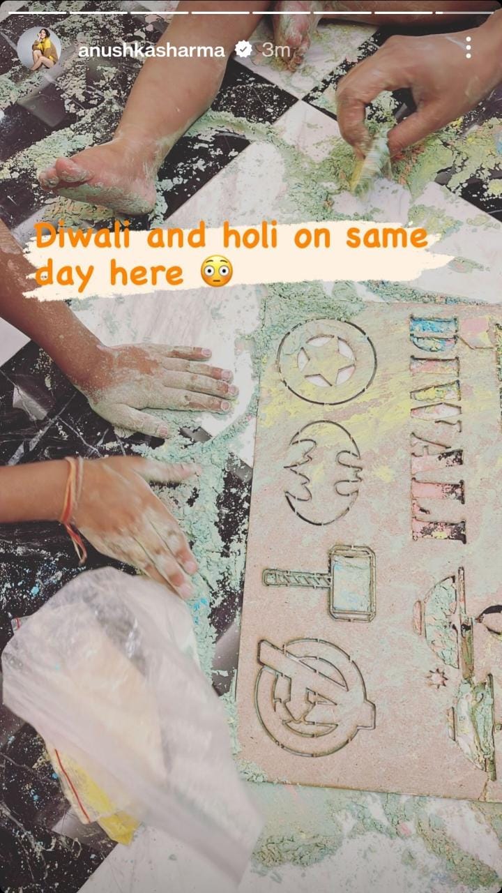 Anushkas Diwali post