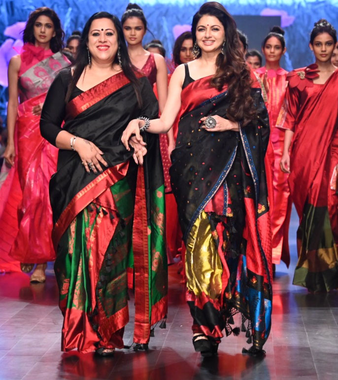 Bhagyashree with Sanjukta Dutta