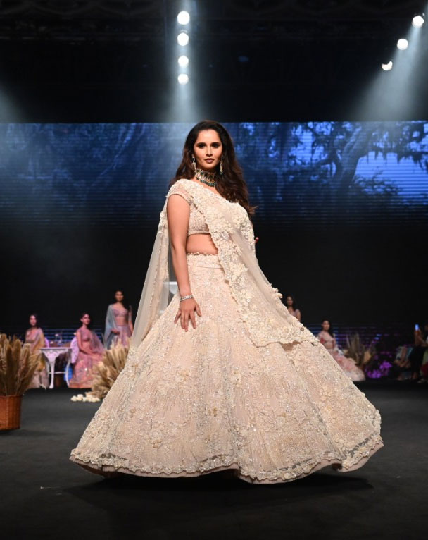 Sania walks the ramp