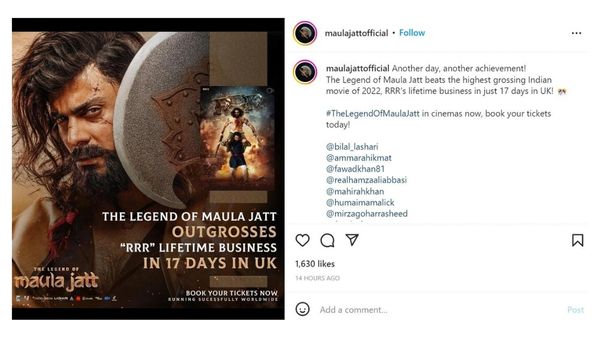 maula jatt instagram post