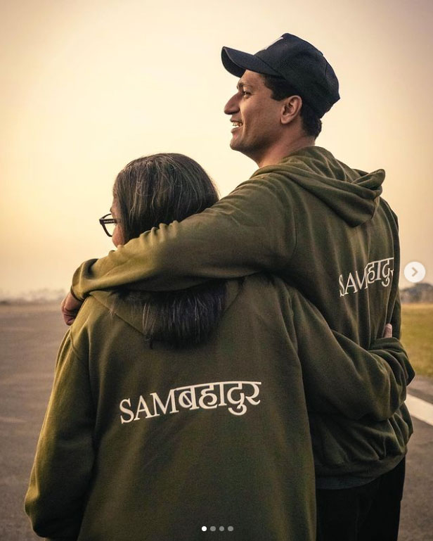 vicky poses with meghna vicky poses with meghna