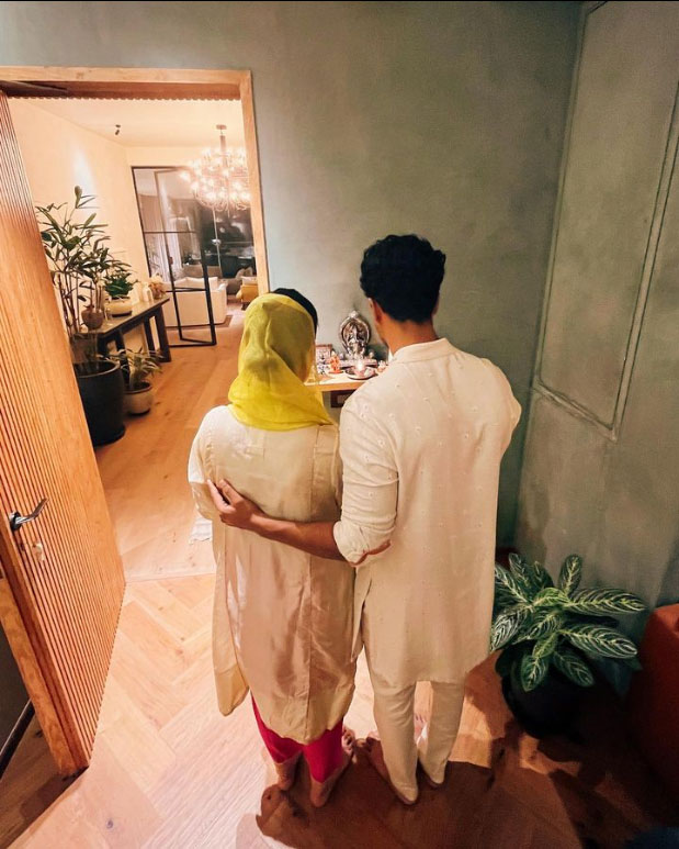 Vicky Kaushal Katrina Kaif Diwali Pooja