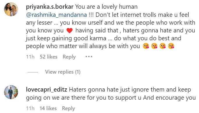 Rashmika Mandanna Gives It Back To Trolls