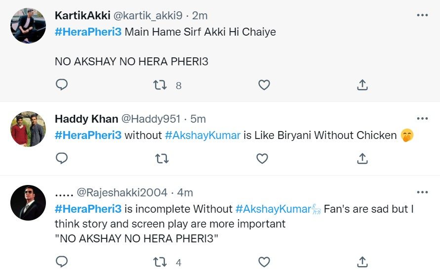 Kartik Aaryan Replaces Akshay Kumar in Hera Pheri 3