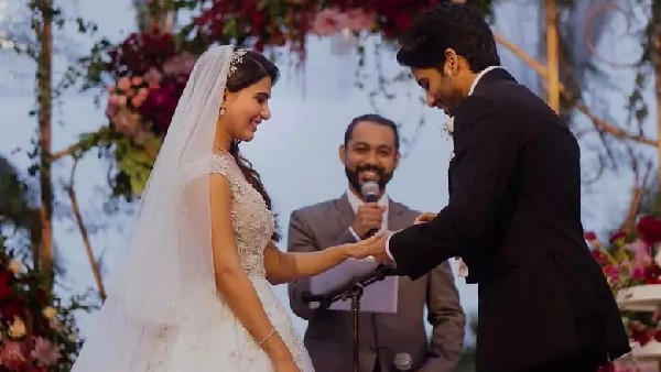 Samantha Dished Out Princess Vibes In Her Gown During The Church Wedding