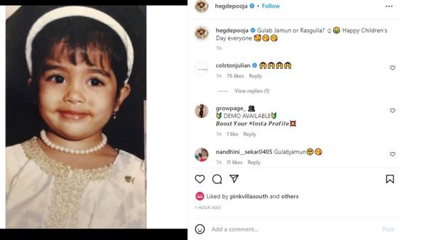 Pooja Hedge childhood pic