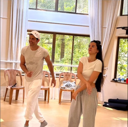 Hrithik Saba dance session