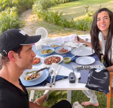 Hrithik Saba lunch date
