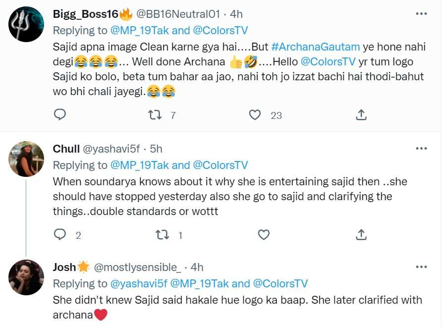 Bigg Boss 16 Archana Gautam, Sajid Khan, Soundarya Sharma MeToo Video Bigg Boss 16 Archana Gautam, Sajid Khan, Soundarya Sharma MeToo Video