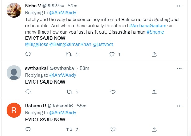 Evict Sajid Khan Trends On Twitter