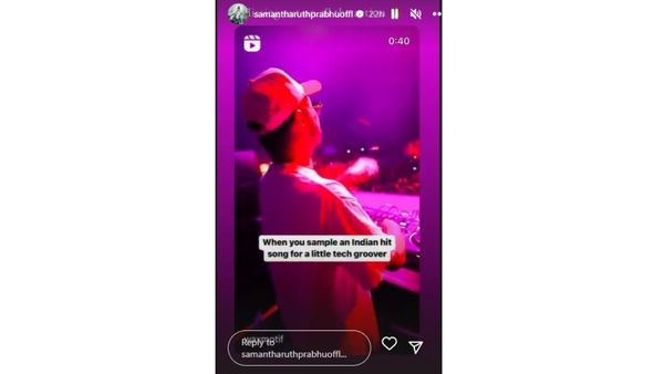 samantha instag story
