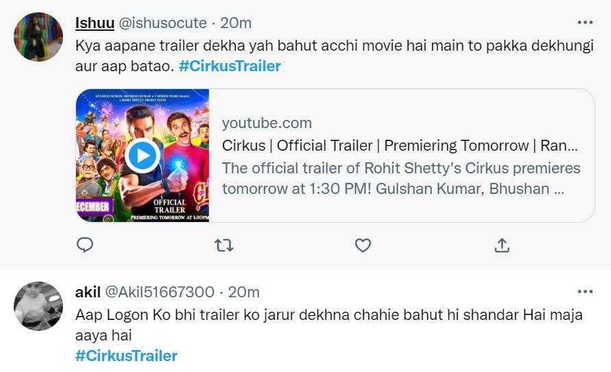 Ranveer Singh Cirkus Trailer Deepika Padukone Fans Reaction