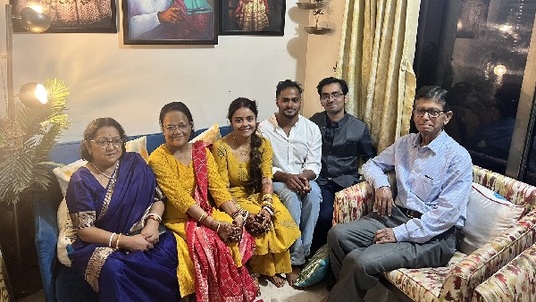 Devoleena Twins With Her Mother At The Haldi Ceremony