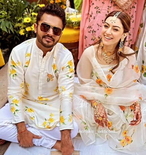 Sohael Hansika pose together Sohael Hansika pose together
