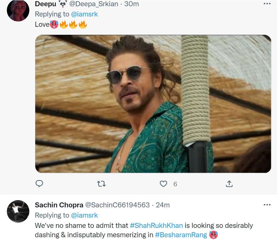 Pathaan First Song Besharam Rang Shah Rukh Khan Deepika Padukone Reactions