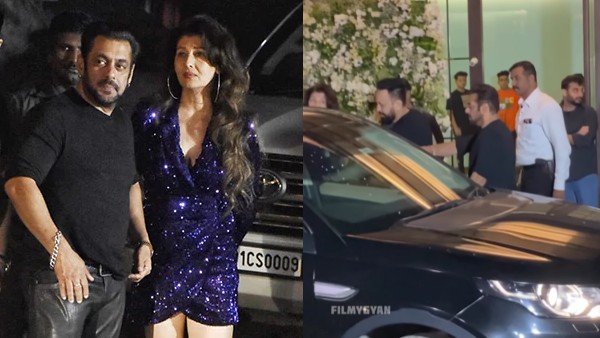 Salman Stops Bodyguard From Opening Car Door For Sangeeta Salman Stops Bodyguard From Opening Car Door For Sangeeta