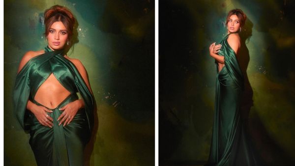 bhumi pednekar green gown 