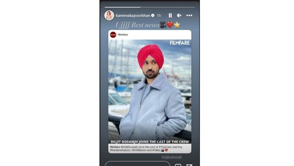 Kareena Kapoor Welcomes Her Udta Punjab Co-Star Diljit Dosanjh As He Joins Rhea Kapoor’s ‘The Crew’