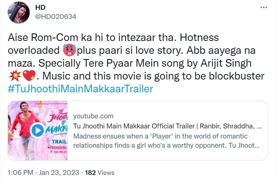 Trailer Of Ranbir-Shraddha’s Tu Jhoothi Main Makkaar Out