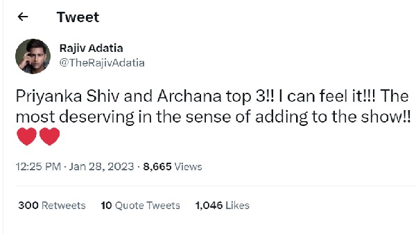 Rajiv Took Names Of Priyanka & These 2 Contestants Rajiv Took Names Of Priyanka & These 2 Contestants