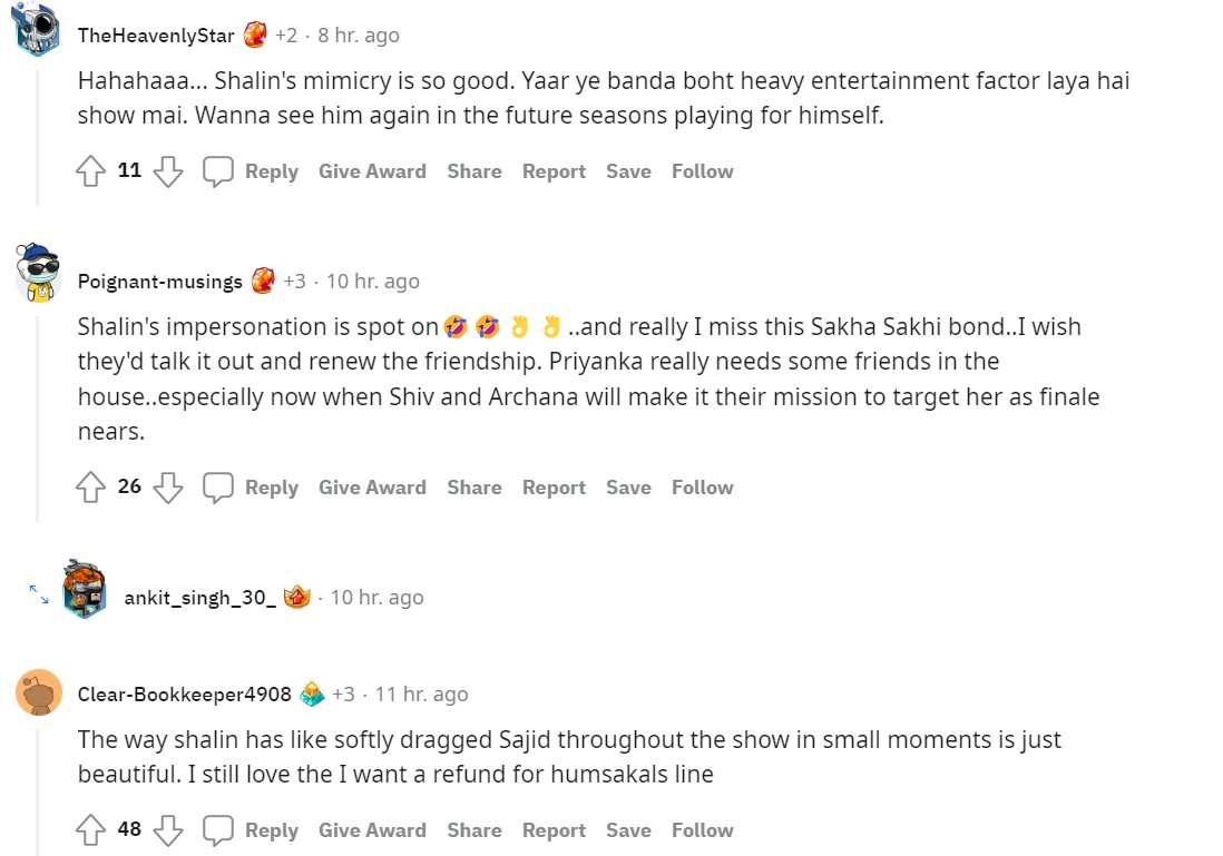 Bigg Boss 16: Shalin Bhanot Mimics Sajid Khan & Fans Love It Bigg Boss 16: Shalin Bhanot Mimics Sajid Khan & Fans Love It