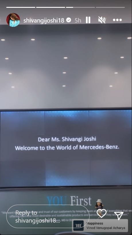 Yeh Rishta Kya Kehlata Hai Shivangi Joshi Buys Swanky New Mercedez Benz