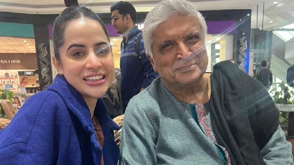 Urfi Javed All Smiles As She Poses With Javed Akhtar Urfi Javed All Smiles As She Poses With Javed Akhtar
