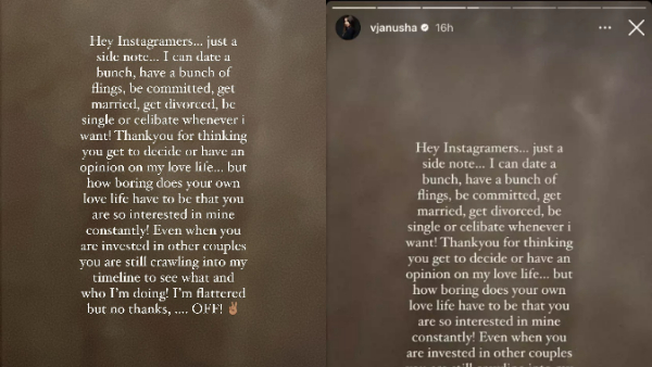 Anusha Dandekar's Cryptic Post 