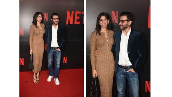 Khushi Kapoor and sanjay kapoor