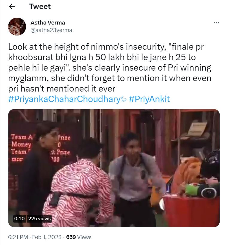 Bigg Boss 16 Fans Miffed With Nimrit Kaur Ahluwalia