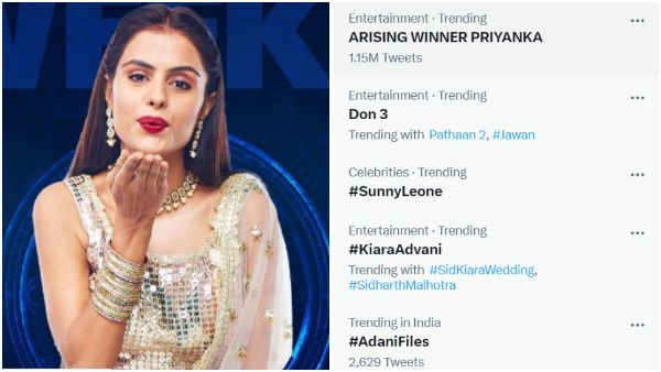 ‘RISING WINNER PRIYANKA’ Twitter Trend ‘RISING WINNER PRIYANKA’ Twitter Trend