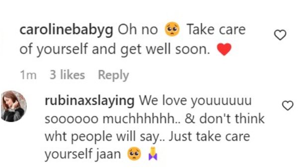 Rubina’s Post Has Left Her Fans Tensed