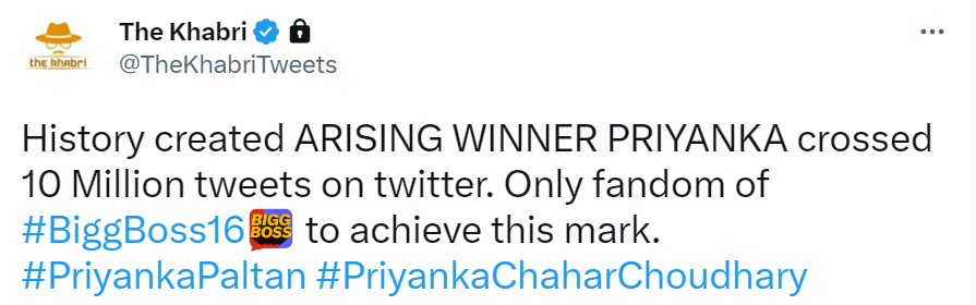 BB 16: Priyanka Paltan Breaks All Records Of This Season