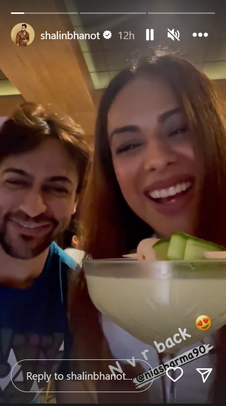 Bigg Boss 16 Finalist Shalin Bhanot Reunite Old Friend Naagin Nia Sharma Jab Aap Kisi Apne Ke Saath Bekaboo