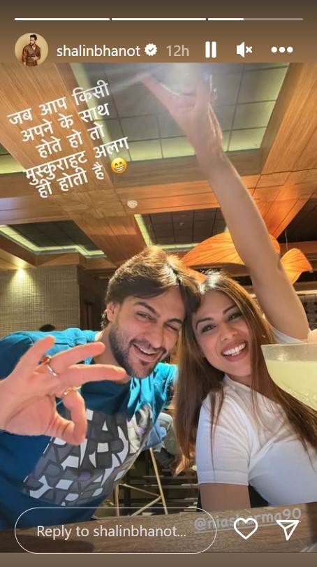 Bigg Boss 16 Finalist Shalin Bhanot Reunite Old Friend Naagin Nia Sharma Jab Aap Kisi Apne Ke Saath Bekaboo