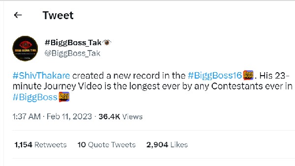 Shiv Thakare’s Journey Video Was Longest In Bigg Boss History